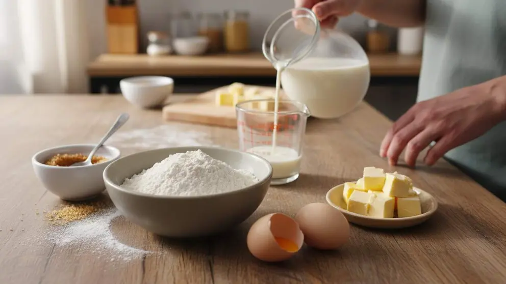  Selecci&oacute;n de materias primas de alta calidad para panader&iacute;as profesionales y pasteler&iacute;as exitosas - Imagen generada por IA 