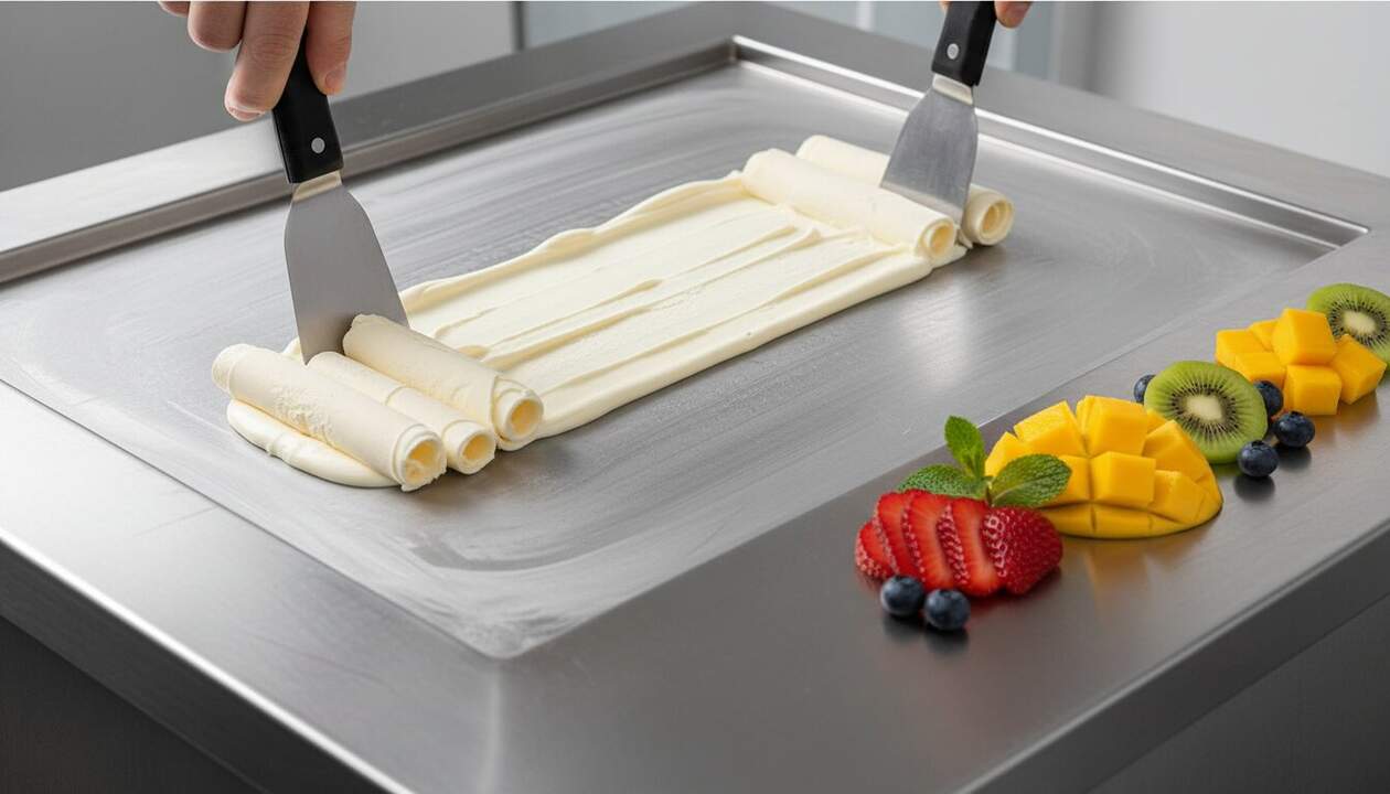 ¿Qué es exactamente el helado frito a la plancha?