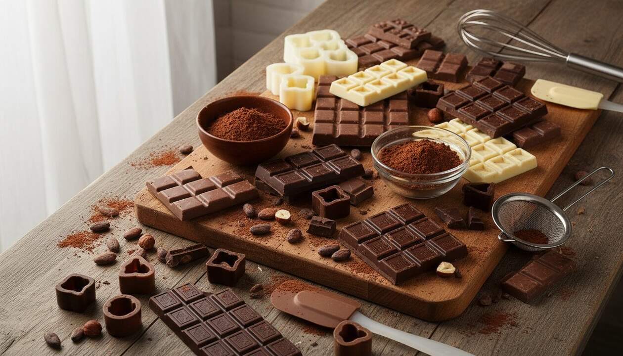 Principales tipos de chocolate utilizados en repostería